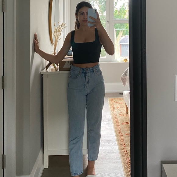 Gap Light Wash Mom Jeans - Picture 1 of 6